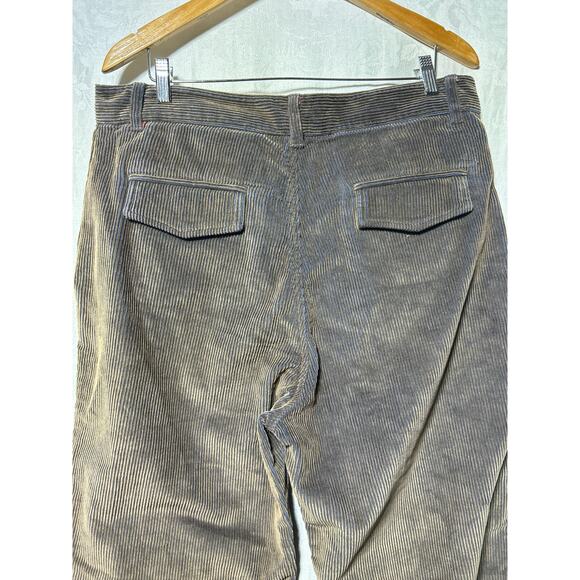 Robert Graham Corduroy Pants 36 Brown Navy Blue Baggy Wide Leg Y2K - Picture 8 of 12
